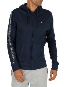 Tommy Hilfiger Herren Kapuzenpullover Reißverschluss Zip Navy Blue Gr. XL