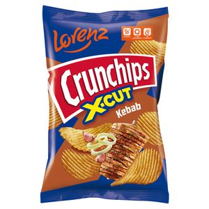 Crunchips X-Cut Kartoffelchips mit Kebab-Geschmack 140 G