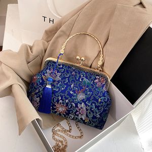 Retro Vintage Fransen Quaste Taschen Shell Lock Mutter Geschenk Taschen Kette Frauen Schulter Umhängetasche Tote Damen Handtaschen Geldbörsen