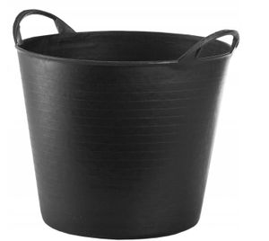 ADGO® Flexi Behälter für Haus Garten Griffe Haltbarkeit: 120 kg Schwarz (26 L)