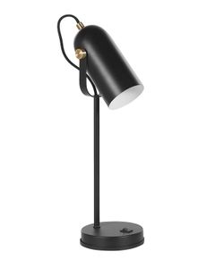 BELIANI Tischlampe Schwarz 48 cm aus Metall Glockenförmig Elegant Modern Retro Stil