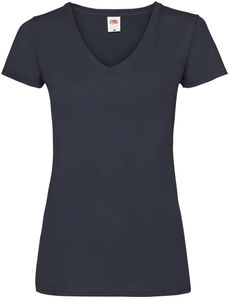 Fruit of the Loom Valueweight V-Neck T Lady-Fit Damen T-Shirt tailliert NEU