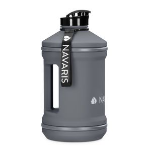 Navaris 2,2 Liter Fitness Trinkflasche - XXL Flasche Gym Bottle BPA frei - Sport Wasserflasche Water Jug - Sportflasche stabil - mit Lasche zum Aufhängen