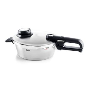 Fissler Vitavit Premium / Schnell-Bratpfanne (1,8 L, Ø 18 cm) Edelstahl-Dampfkochtopf,4-Garstufen, inkl. Einsatz - Induktion