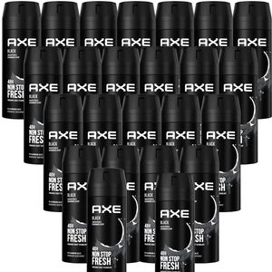 AXE Bodyspray Black Deo ohne Aluminiumsalze Deodorant im 24er Set Deospray Männer Herren Men 24x 150ml