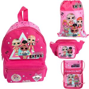 LOL Surprise Kinder 4 teiliges Set Kita Rucksack