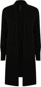 Henbury H719 | Damen Longline Open Cardigan - Farbe: Black - Größe: L