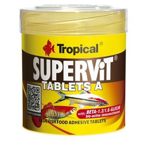 TROPICAL Supervit Tablets A 50ml/36g 80ks základné tabletové krmivo pre ryby, 6920622