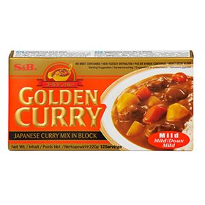 S&B GOLDEN CURRY Japanisches Curry Mix in Würfel 220g MILD
