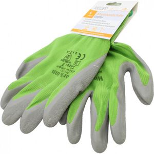 Arbeitshandschuhe Gartenhandschuhe Montagehandschuhe Handschuhe Grau Grün Gr. L