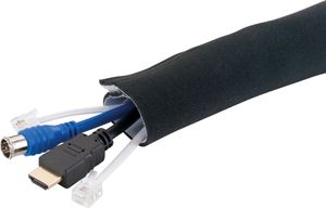 SCHWAIGER -KS300- Kabelschlauch aus Neopren, mit Klettverschluss