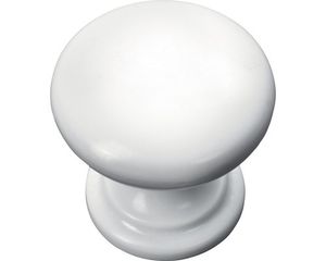 Möbelknopf Kunststoff weiß Ø 25 mm, 1 Stück