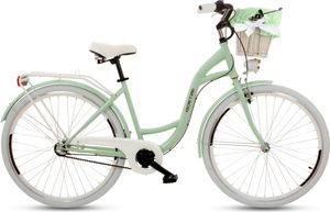 Goetze Style 28 Zoll Citybike, 3-Gang Shimano Nabenschaltung, Tiefeinstieg mit Rücktrittbremse, Damenfahrrad mit Korb