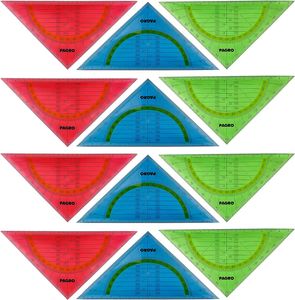 12 Geodreiecke Flexibel Geometrie Dreieck Geodreieck unzerbrechlich biegsam