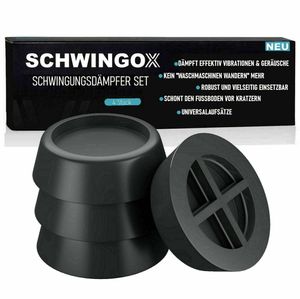 SCHWINGOX [4x] Schwingungsdämpfer Waschmaschine Vibrationsdämpfer Gummifüße