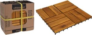 ProGarden Terrassenfliesen 9er Set Holzfliesen Akazienholz 30x30 cm ProGarden Terrassenfliesen 9er Set Holzfliesen Akazienholz 30x30 cm