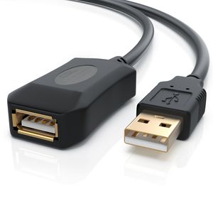 CSL USB 2.0 Typ A Verlängerungskabel, aktives Repeater Kabel / Verlängerung mit Signalverstärkung - 10m