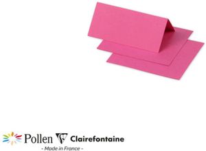 Pollen by Clairefontaine Tischkarte 85 x 80 mm 210 g/qm fuchsia 25 Karten