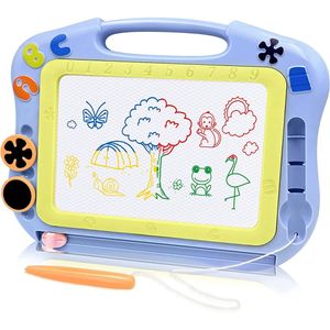 GLiving Zaubertafel Maltafel,Magnetische Kinder Bunt Zeichenbrett Blau
