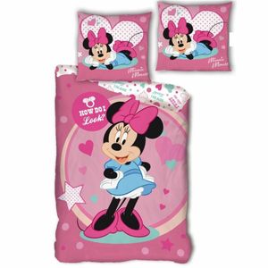 Minnie Bedding Set, Duvet Cover 140 X 200 Cm Pillowcase 63 X 63 Cm