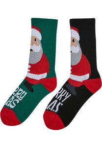 Ponožky Urban Classics Fancy Santa 2-Pack multicolor - 35-38