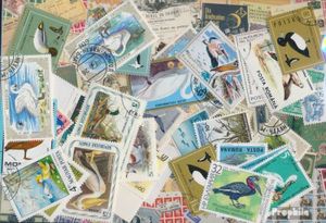 Briefmarken Motive 50 verschiedene Wasservögel Marken
