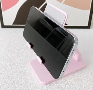GKA Handyhalterung Tisch Ständer Stativ Halter Halterung Handy Smartphone Tablet Telefonhalter klappbar Kompakt rosa