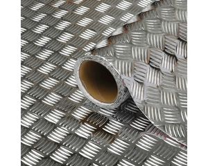 Selbstklebende Möbelfolie Metall Klebefolie Dekofolie  GERIFFELTES BLECH 45 x 150 cm