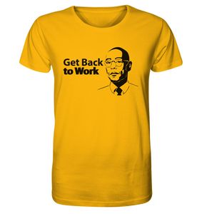 Gus - Get back To Work - Organic Shirt Männer – Spectra Yellow / XS