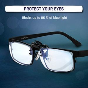 KLIM Protect OTG Clip-On-Brille zum Blockieren von blauem Licht an Bildschirmen KLIM Protect OTG Clip-On-Brille zum Blockieren von blauem Licht an Bildschirmen