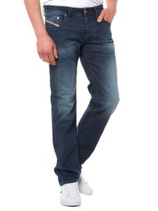 Diesel Herren Jeans Regular Straight Stretch Hose Männer Model: Larkee, Farbe: Blau 0853R, Größe: W36 L36