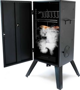 Eurocatch Shadow Chef Smoker – Räucherofen – Räucherkammer – Inkl. Thermometer – Räucherhaken – Grillroste
