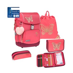 Belmil Comfy Plus Premium Schulranzen Set 4-teilig "Coral"