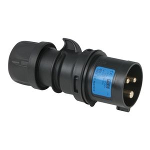 PCE CEE 16 A/240 V - 3P Plug male Schwarz - IP44