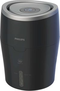 Philips Luftbefeuchter 2000 Series, NanoCloud für bis zu 99% weniger Bakterien, bis 44 m², Schwarz (HU4814/10)