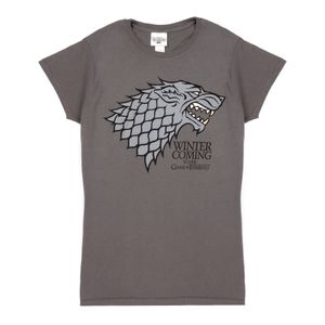 Game of Thrones - "Stark Sigil" T-Shirt für Damen NS6264 (XL) (Grau)