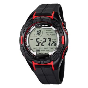 Calypso Uhr by Festina Herren Digital K5627/3 schwarz 10 ATM Datum Armbanduhr