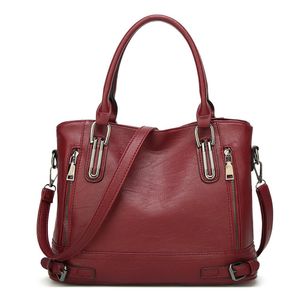 Damen Handtasche Stilvolle Damen Handtasche mit Umhänge,Rot