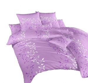 Dadka Lniana krepa Mandevila fioletowa 140x200, 70x90 cm