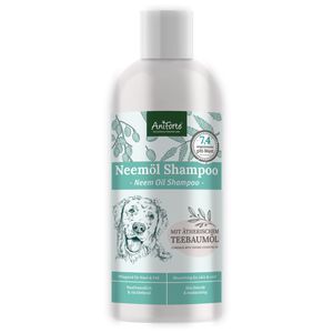 AniForte Neemöl Shampoo für Hunde 500ml - Hundeshampoo gegen Juckreiz & Parasiten, hautfreundlich, pflegend & leicht kämmbar, Fellpflege & Fellglanz