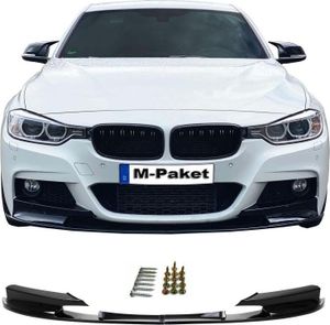 Front Spoiler Lippe Cup schwarz glänzend mit ABE passend für BMW 3er F30 F31 M