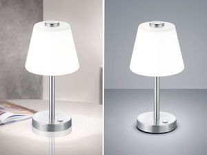 Trio Leuchten 525490107 Emerald Tischleuchte 4 Watt Integriert Nickel matt 15 x 15 x 29 cm Eleganz