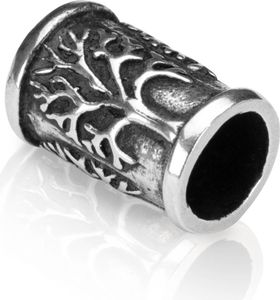 Wikinger Lebensbaum Ø 6mm Bartperle Keltisch 925 Sterlingsilber Haarschmuck 4314