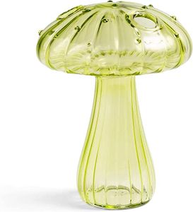 Hydrokultur-Pflanzenvasen, zarte Pilz-Glasknospen-Vasen, pilzförmige Vase, Terrarium-Vermehrungsstation, Tischdekoration, farbige Pilz-Blumenvase für Zuhause