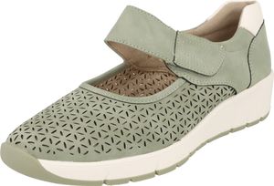 Jana Vegan Damen sportliche Komfort SlipOn Sneaker H-Weite 2-24664-42 Sage