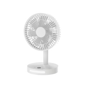 Malý stolový ventilátor s LED displejom, nočným svetlom, 5 úrovňami vetra, 90° nastaviteľný, nabíjanie USB-C, do kancelárie, spálne, na cesty