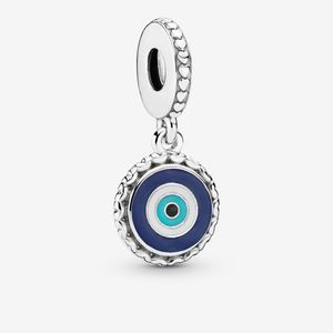 Pandora 792018_E009 Charm-Anhänger Damen Evil Eye Blau Sterling-Silber