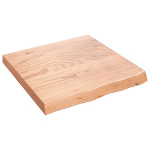 vidaXL Umyvadlová deska světle hnědá 60x60x(2-6) cm ošetřené masivní dřevo