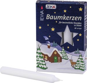 Baumkerzen 12er weiß Baum Kerze Pyramide