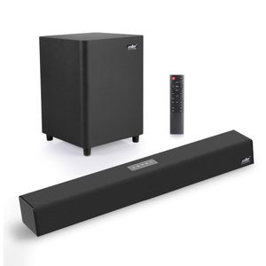 ele ELEOPTION 100W TV SoundBar 2.1 Bluetooth-Lautsprecher 5.0 Heimkinosystem 3D-Surround-Soundbar-Fernbedienung mit Subwoofer Für TV
